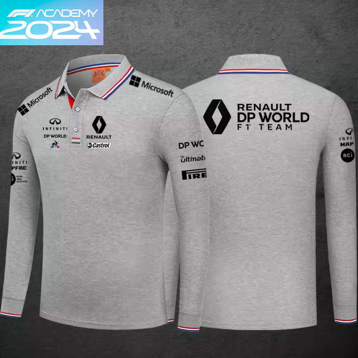 2024 Polo Manche longue Renault DP World F1 Team Homme